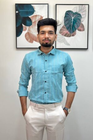 Strips Formal Shirt + Formal Pant